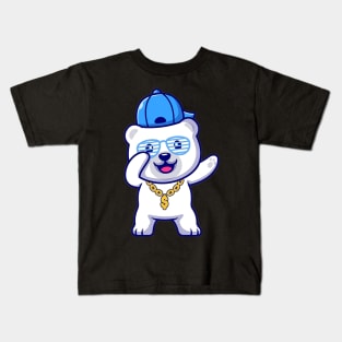 Adorable White Panda Kids T-Shirt